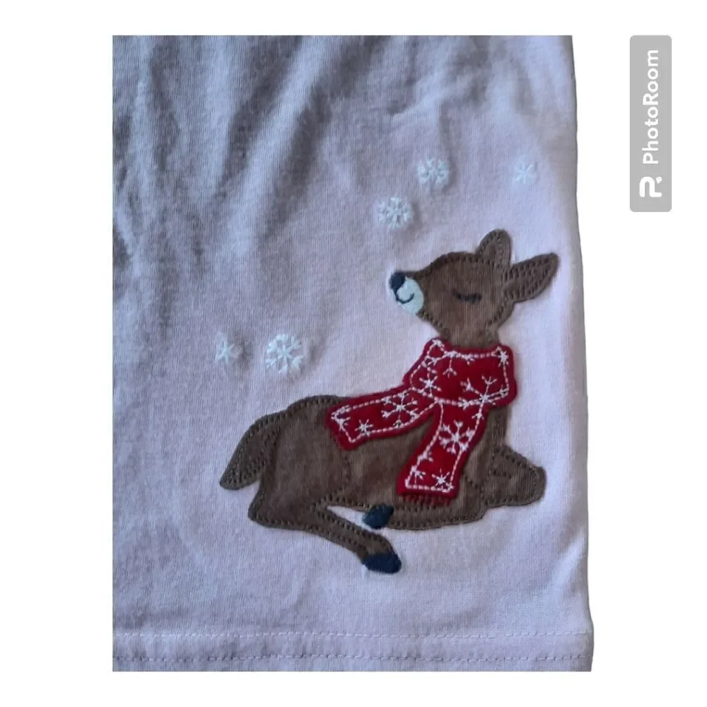 Carters Embroidered Deer Long Sleeve Shirt